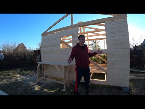 Видео: Начали строительство летнего домика и беседки на даче.