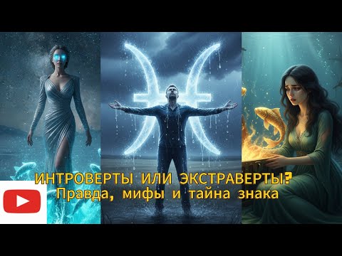 Видео: РЫБЫ — ИНТРОВЕРТЫ ИЛИ ЭКСТРАВЕРТЫ? 🌊 Правда, мифы и тайна знака ♓