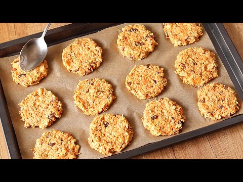 Видео: ❗БЕРУ ЯБЛОКО 🍎 и МОРКОВЬ🥕и ПЕКУ эту НЕВЕРОЯТНУЮ Вкуснятину! ОВСЯНОЕ ПЕЧЕНЬЕ. Полезно. Выпечка к ЧАЮ