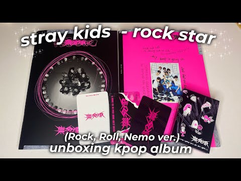 Видео: Распаковка альбома Stray Kids 樂-STAR (Rock,Roll,Nemo ver.)💖🍕unboxing album Stray Kids Rock - Star