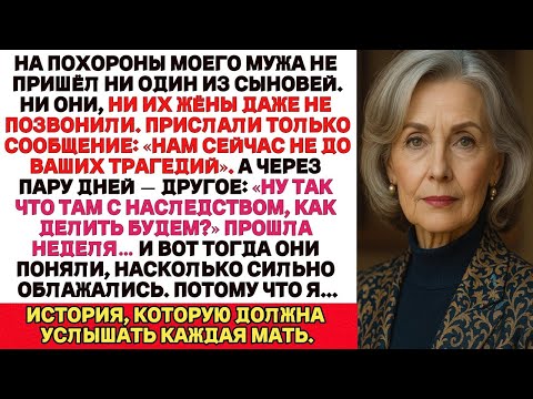 Видео: Мои Сыновья не были на похоронах Моего Мужа. Они сказали_ “У НАС НЕТ ВРЕМЕНИ НА ВАШИ ТРАГЕДИИ”