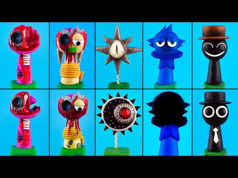 Видео: СПРУНКИ ФАЗА 5 Лепим фигурки из пластилина 🎵 Sprunki Phase 5 Лепка ОК Часть 4