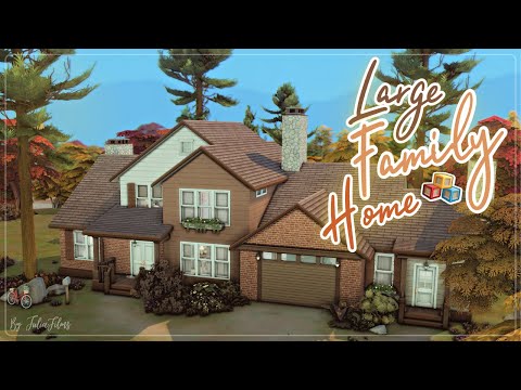 Видео: Большой Семейный Дом👨‍👩‍👧‍👦🧸│Строительство│Large Family Home│SpeedBuild│NO CC [The Sims 4]