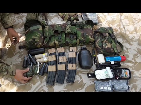 Видео: Chest Webbing DPM ( Обзор Британского честрига с наполнением )