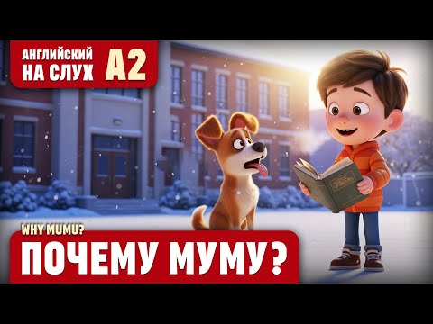 Видео: Почему Муму? Веселый рассказ (уровень А2). Английский на слух.
