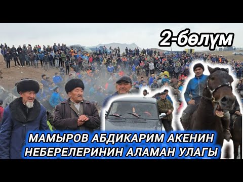 Видео: Мамыров Абдикарим акенин неберелеринин аламан улагы 2-бөлүм (Көк-Серек)