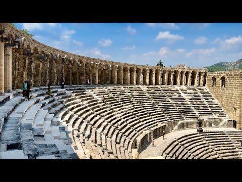 Видео: ‼️ГОЛОС ЗА КАДРОМ😉Экскурсия по амфитеатру в древнем городе Аспендос от Руслана🔥@MAMALENA