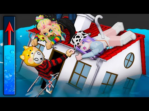 Видео: НАС ЗАТОПИЛО! КАК ВЫЖИТЬ В ЦУНАМИ? Roblox TSUNAMI SURVIVAL