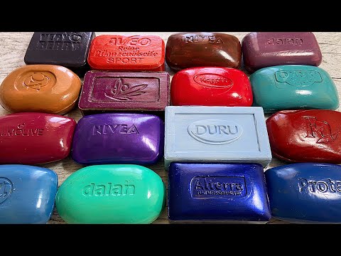 Видео: ASMR soap cutting Резка крашенного мыла💜