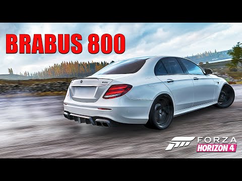 Видео: ДРИФТ на MERCEDES-AMG E63 BRABUS 800. ТАЧКА НА ПРОКАЧКУ FORZA HORIZON 4
