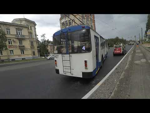 Видео: Как же здорово прокатиться на троллейбусе "5427 по 4" СПб 11-***: ВЗТМ-5284.02 5427 по №4 (16.08.21)