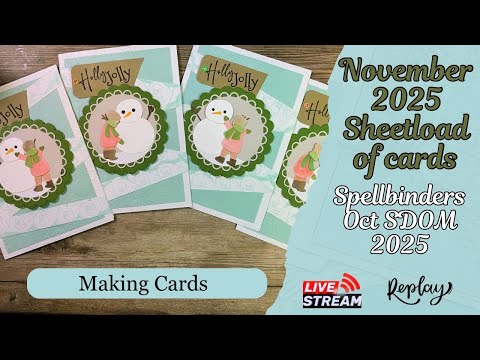Видео: Ноябрь 2025 г. Листы открыток со специальным гостем и версия 5x7