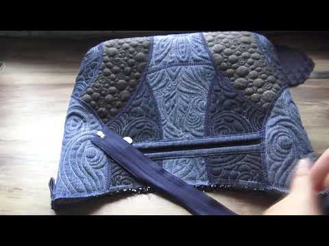 Видео: Машинная вышивка: Шьем сумку из элементов для пялец 120*180мм.