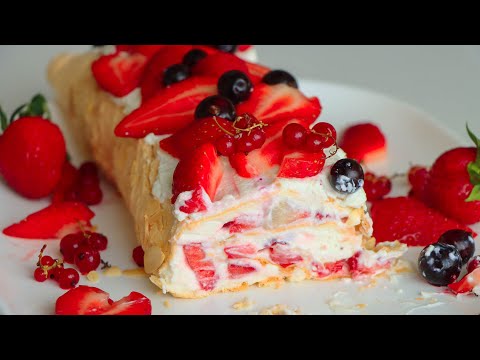 Видео: ТАК ВКУСНО! #ПП МЕРЕНГОВЫЙ РУЛЕТ для ХУДЕЮЩИХ 🍓 в планетарном миксера Morphy Richards MixStar 400520