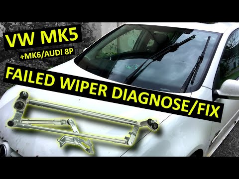 Видео: Диагностика и ремонт тяги/мотора стеклоочистителя VW Mk5