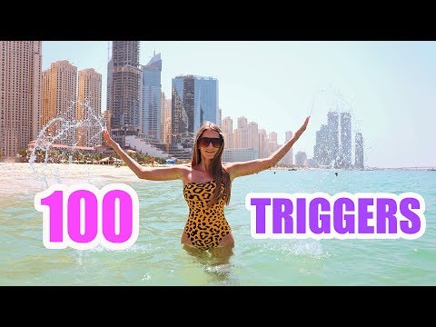 Видео: 100 TRIGGERS in 10 minutes on the SEA DUBAI | 100 ТРИГГЕРОВ за 10 минут на МОРЕ