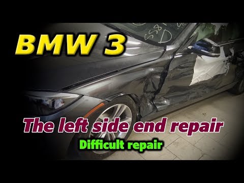 Видео: BMW 3 GT. Body repair. Ремонт кузова.