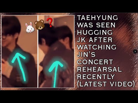 Видео: ОМГ!😱💋Тэхёна недавно видели обнимающим Чонгука после просмотра репетиции концерта Джина (Новое)#b...