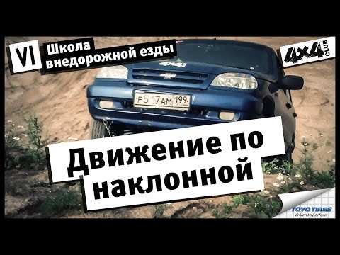 Видео: Школа внедорожной езды с Toyo Tires. Часть VI. Движение по наклонной