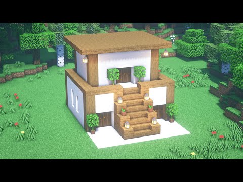 Видео: Как построить современный деревянный дом в Майнкрафт? - Здание Майнкрафт