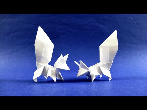 Видео: Как сделать белку из бумаги - Оригами белка