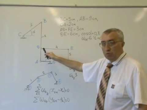 Видео: Угловые скорости многозвенного механизма