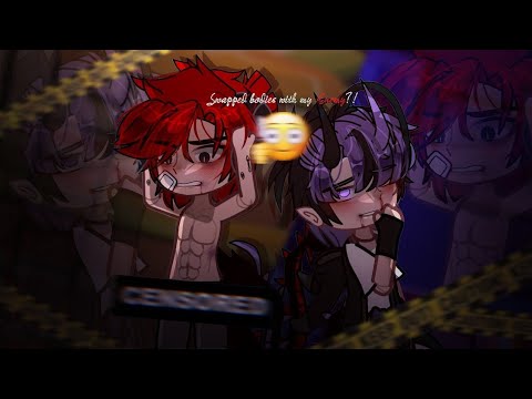 Видео: [ОЗВУЧКА НА РУССКОМ]"Поменялся телами с врагом"~|•| gacha мини-фильм //яой🏳‍🌈//