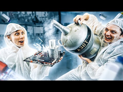 Видео: Отмораживаем AMD FX жидким азотом.