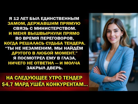 Видео: Единственного зама, державшего связь с министерством, уволили — тендер $4,7 млрд ушёл конкурентам