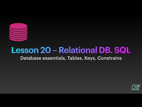 Видео: Основи Реляційної БД. SQL. Ключі. Обмеження