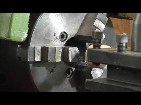 Видео: Шлифовка кулачков польского токарного патрона 160 мм.