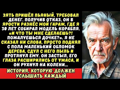Видео: Пьяный зять разнёс мой гараж и заорал: «Что ты мне сделаешь, старик?». Я поднял с пола одну вещь…