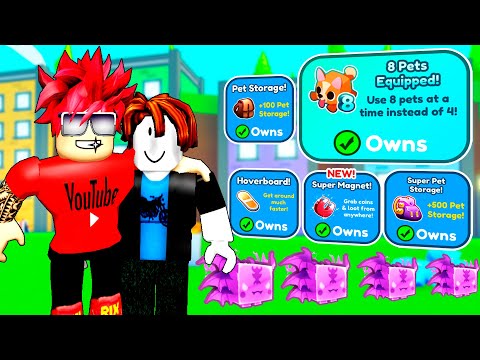 Видео: ПОДВОДНАЯ ПРОКАЧКА ПОДПИСЧИКА НА РОБУКСЫ ГЕМЫ И ПЕТОВ В PET SIMULATOR X ROBLOX
