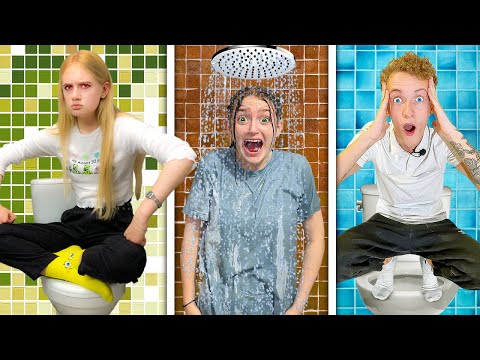 Видео: Кто Последний Покинет ДУШЕВУЮ КАБИНУ Челлендж !