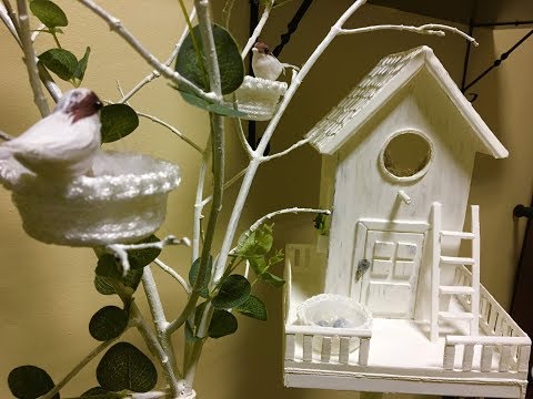 Видео: Скворечник! Идеи к Пасхе! Идеи весеннего декора!/Spring decor. Birdhouse