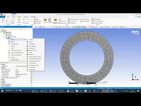 Видео: Ansys Fluent. Расчет течения между двумя вращающимися кольцами. Часть 1.