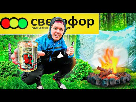 Видео: ВЫЖИВАНИЕ В ЛЕСУ С ТОВАРАМИ ИЗ СВЕТОФОРА