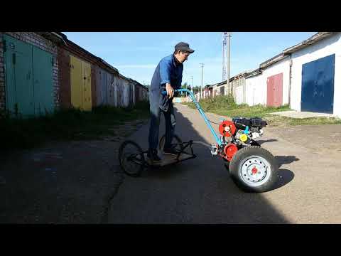 Видео: МОТОБЛОК... Снижаем скорость путем установки ШКИВА. Замена двигателя.