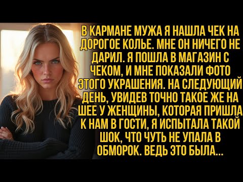Видео: Чек в кармане мужа раскрыл его секрет  Он купил колье для другой женщины