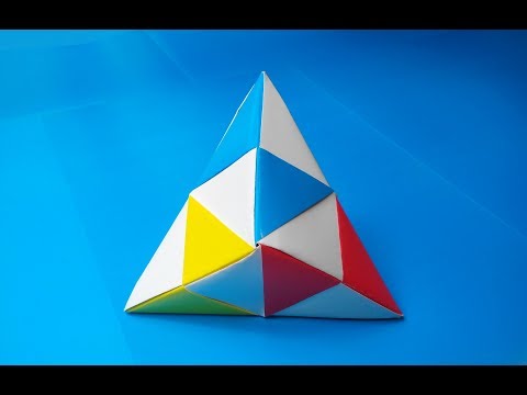 Видео: Кусудама треугольная оригами, Kusudama triangular origami