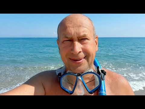 Видео: Отели Пляжи Ретимно Пляж для детей Крит июнь Погода рыба Rethymno beach Caretta caretta