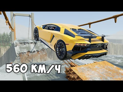 Видео: ВПЕРВЫЕ ПРОБУЮ ПЕРЕЛЕТЕТЬ РАЗРУШЕННЫЙ МОСТ НА МАКСИМАЛЬНОЙ СКОРОСТИ В BEAM NG DRIVE