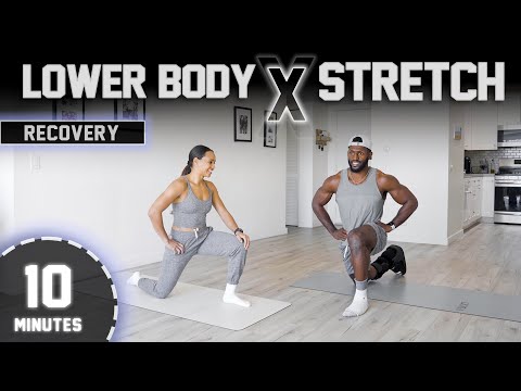 Видео: 10-минутная растяжка для восстановления нижней части тела [бедра/квадрицепсы/подколенные сухожили...