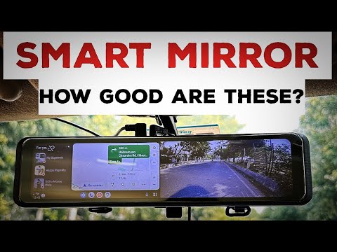 Видео: Умное зеркало заднего вида с беспроводным CarPlay, Android Auto и отличной камерой — 9500 рупий, ...