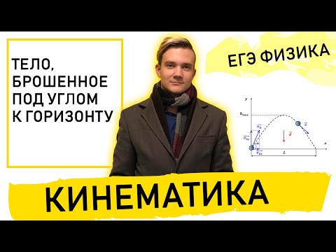 Видео: Кинематика: Тело, брошенное под углом к горизонту