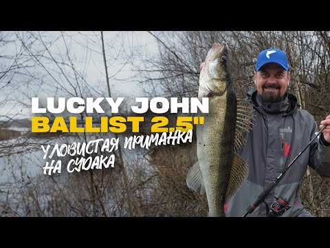 Видео: Уловистая приманка на судака Lucky John Ballist 2.5"