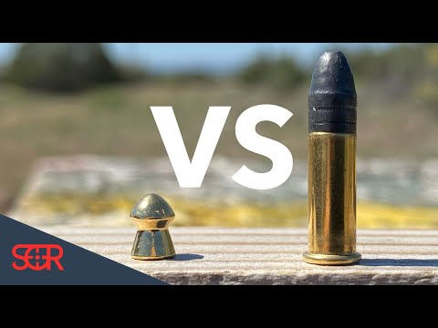 Видео: 22LR против 22 пневматического оружия — ТЕСТ МОЩНОСТИ!