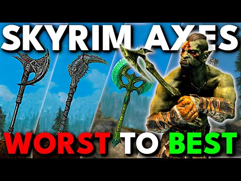 Видео: Все боевые топоры Скайрима в рейтинге от худшего к лучшему