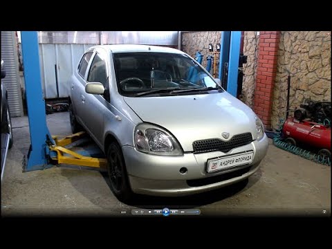 Видео: Посторонний шум под капотом замена генератора на Toyota Vitz Тойота Витц SCP10 2001 года