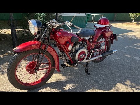 Видео: Старинный мотоцикл MOTO GUZZI 500 - тест драйв и обзор.